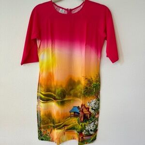 Vietnamese Ao Dai inspired short dress